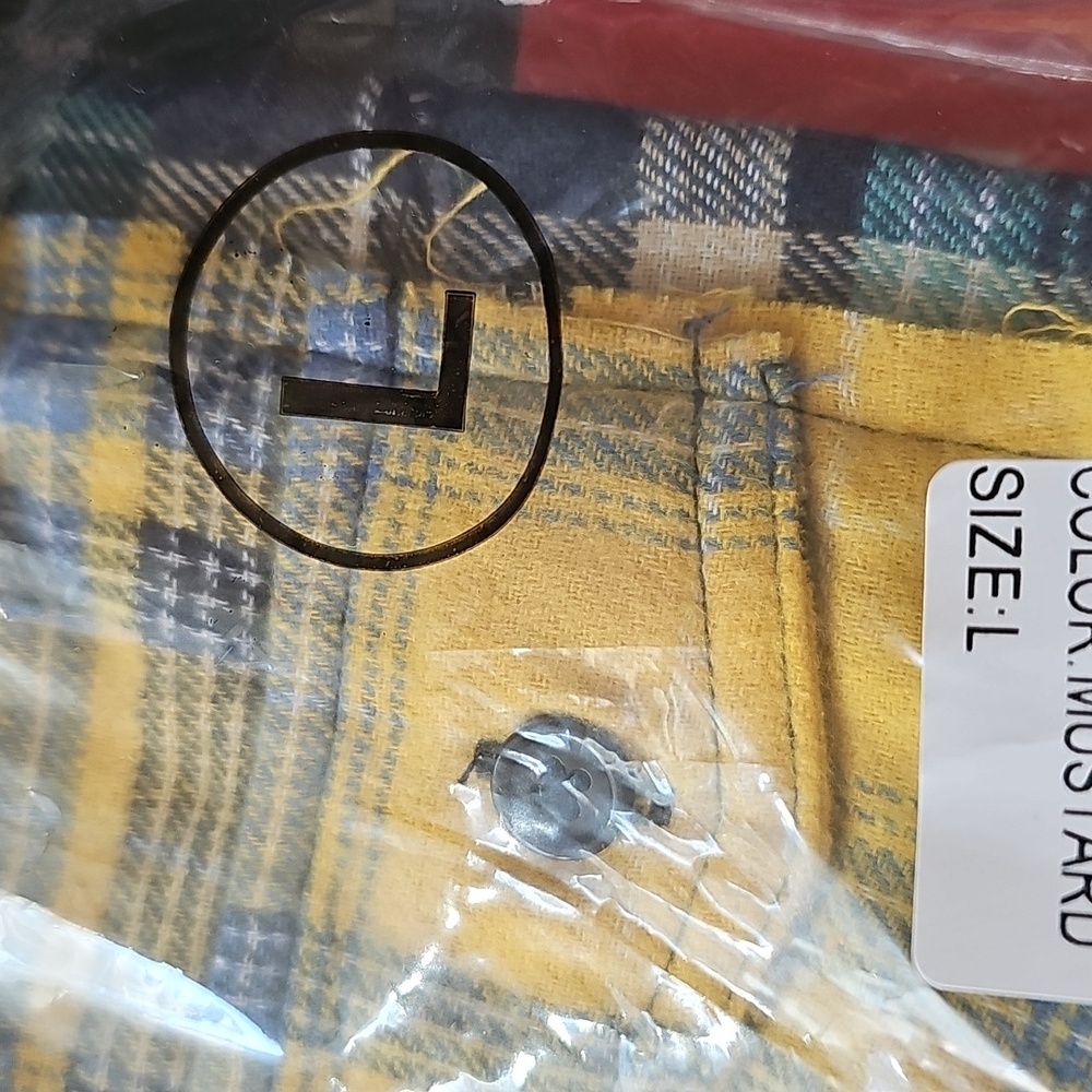 New In Package Better Be  Destressed Flannel Multi Sizes - Picture 8 of 10